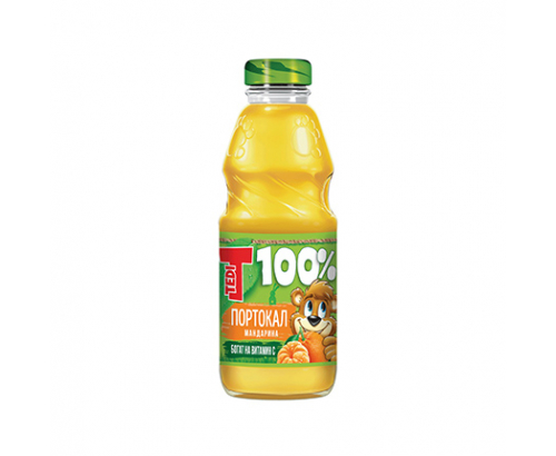 Натурален сок Теди 300мл Портокал и мандарина 100%