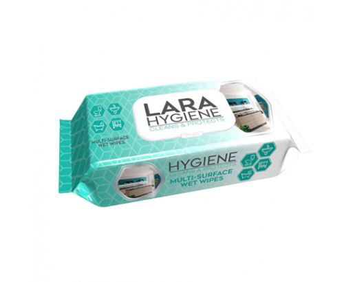 Влажни кърпи Лара Хигиен Мулти 50бр За почистване на повърхности Влажни кърпи Лара Хигиен Мулти 50бр За почистване на повърхности