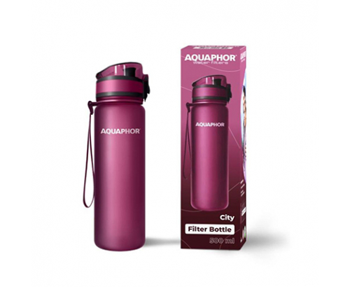 Бутилка за вода Аквафор Сити 500мл Руби Бутилка за вода Аквафор Сити 500мл Руби