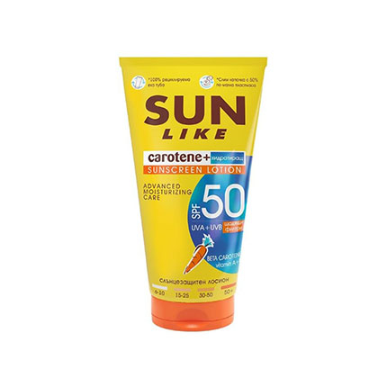 Слънцезащитен хидратиращ лосион Еко Сън Лайк SPF 50 125мл