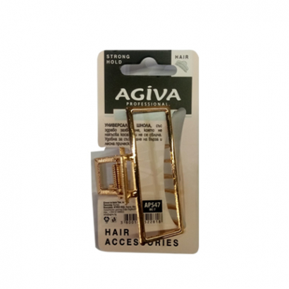 Шнола за коса Агива Про 7см Златна