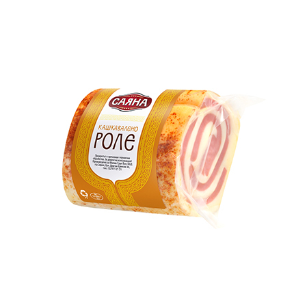 Кашкавалено роле с шунка Саяна Вакуум≈250г Кашкавалено роле с шунка Саяна Вакуум≈250г