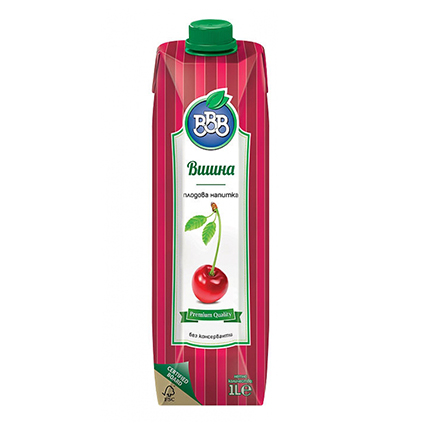 Плодова напитка ВВВ 1л Вишна 25%