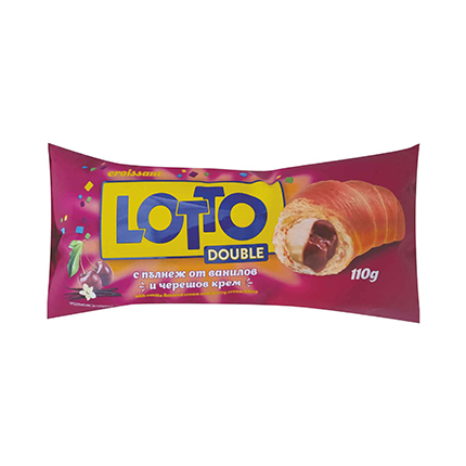 Кроасан Лотто 110г Ванилия и череша