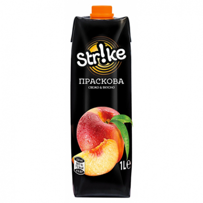 Плодова напитка Страйк 1л Праскова