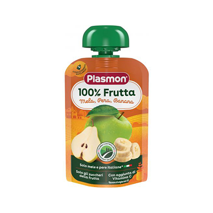 Плодова закуска Пласмон 100г 6М+ Микс плодове