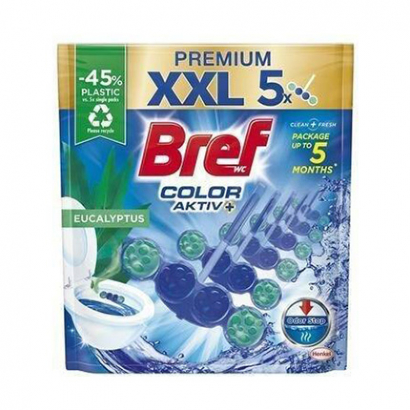 Ароматизатор за тоалетна Бреф Премиум 5х50г Евкалипт