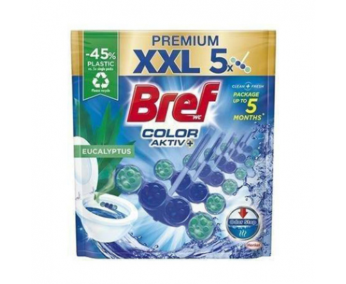 Ароматизатор за тоалетна Бреф Премиум 5х50г Евкалипт Ароматизатор за тоалетна Бреф Премиум 5х50г Евкалипт