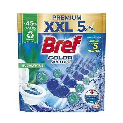 Ароматизатор за тоалетна Бреф Премиум 5х50г Евкалипт Ароматизатор за тоалетна Бреф Премиум 5х50г Евкалипт