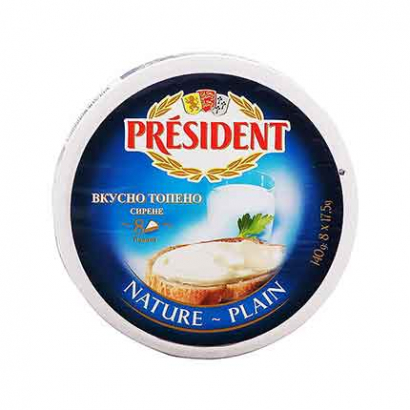 Топено сирене Президент 140г Натурално