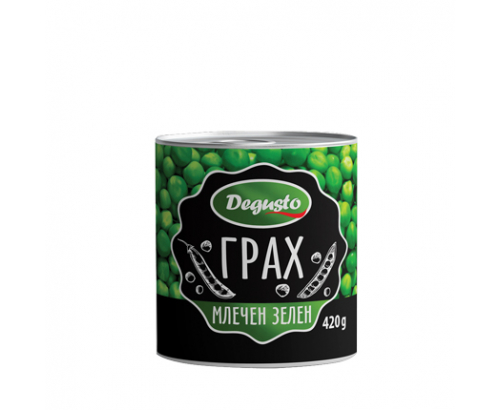 Зелен грах Дегусто 420г Зелен грах Дегусто 420г
