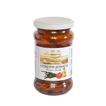 Сушени домати в олио с билки Фамилекс 280г