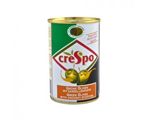 Зелени маслини Креспо 300г С аншоа Зелени маслини Креспо 300г С аншоа