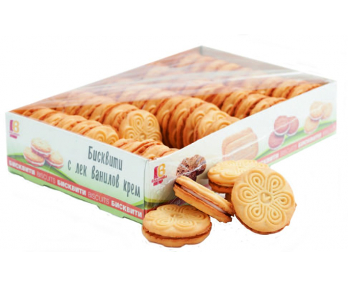 Бисквити Великови 400г Ванилов крем Бисквити Великови 400г Ванилов крем