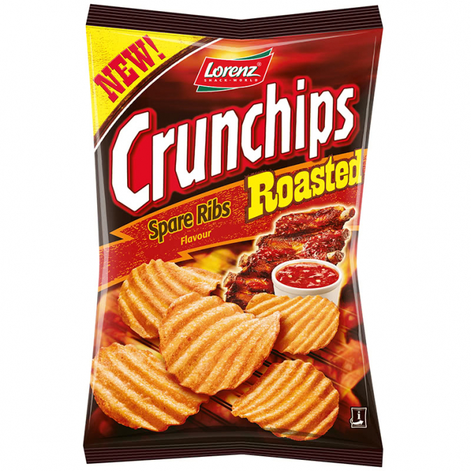 Чипс Крънчипс 120г Ребърца на скара