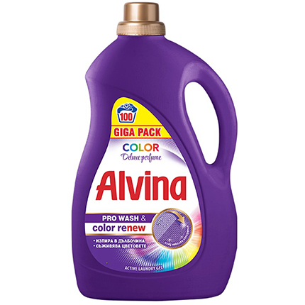 Гел за пране Медикс Алвина 5л Де лукс за цветни тъкани
