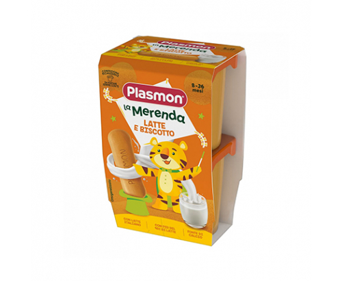 Млечен десерт Пласмон 2х120г 8М+ С бишкоти Млечен десерт Пласмон 2х120г 8М+ С бишкоти