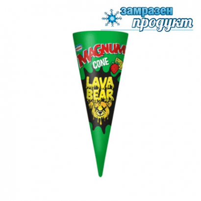 Сладолед Магнум Лава Беър 110мл Лимон и ягода