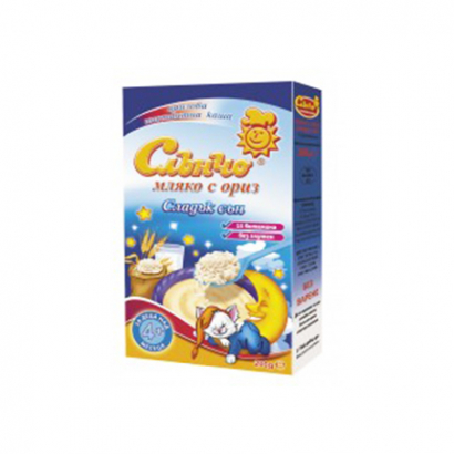 Каша Сладък сън Слънчо 200г Млечна с ориз