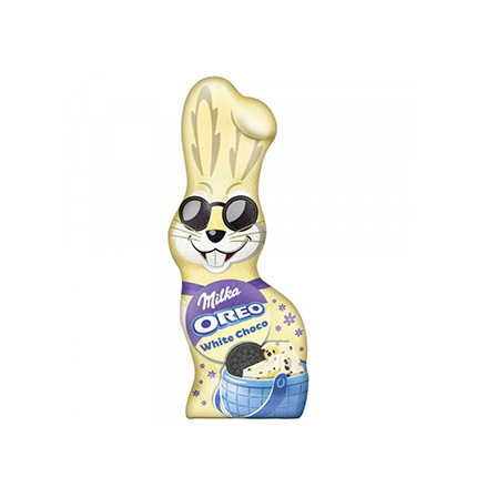 Великденски заек Орео 100г Бял шоколад