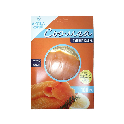 Пушено филе сьомга Ариел Фиш 100г Слайс