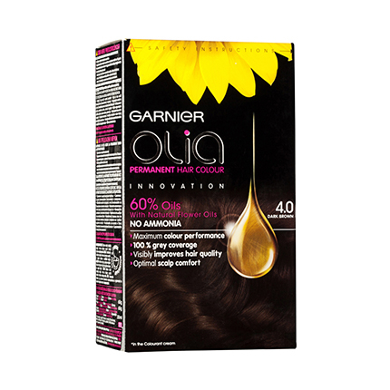 Боя за коса Гарние Олиа 4.0 Тъмно кафява