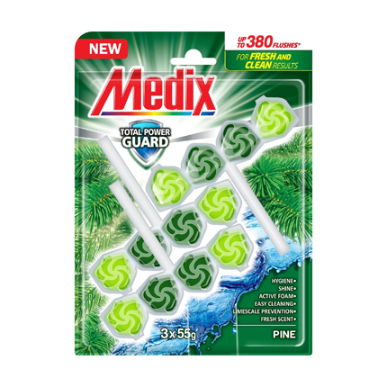 Ароматизатор за тоалетна Медикс 3х55г Бор