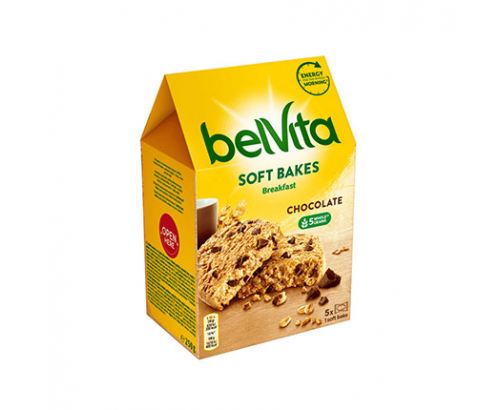 Бисквити Белвита Софт 250г Шоколадови парченца Бисквити Белвита Софт 250г Шоколадови парченца