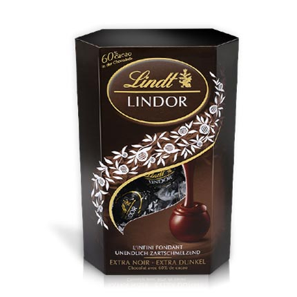 Шоколадови бонбони Линдт Корнет 200г 60% Какао