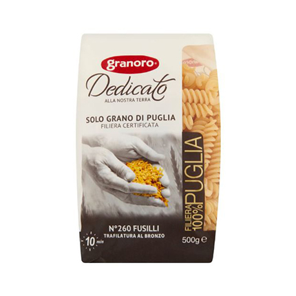 Макарони Граноро Дедикато 500г Фусили №260 Макарони Граноро Дедикато 500г Фусили №260