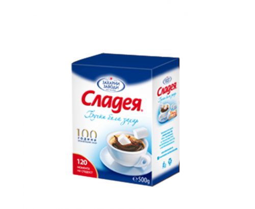 Бучки бяла захар Сладея 500г Бучки бяла захар Сладея 500г