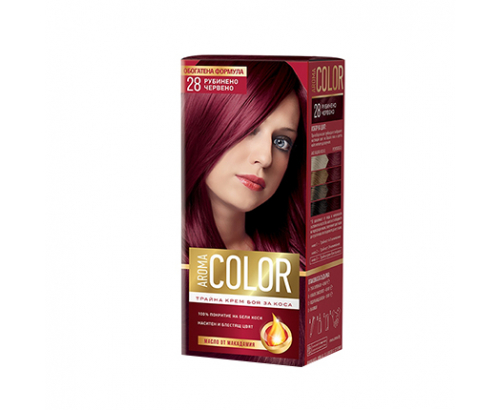 Боя за коса Арома Колор 28 Рубинено червен