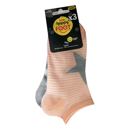 Чорапи Фууттопия 3бр микс памук