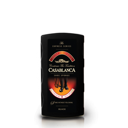 Полираща гъба за обувки Казабланка Черна