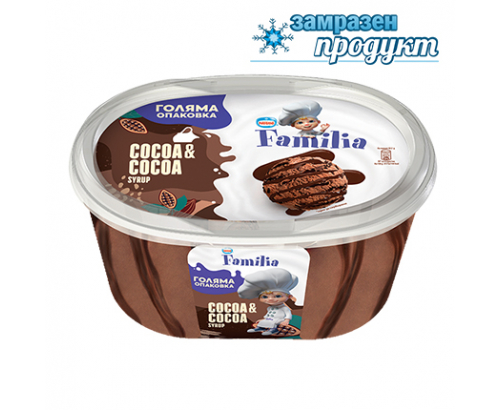 Сладолед Фамилия 461г Какао и шоколадов сироп