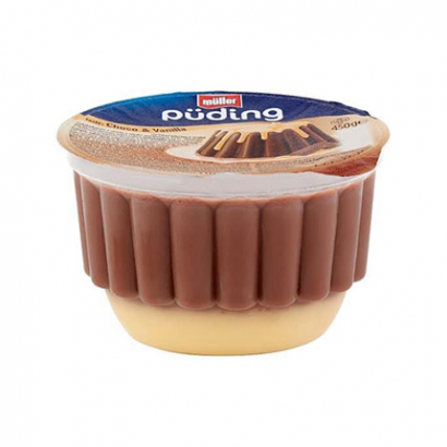 Шоколадов пудинг Мюлер 450г с ванилия