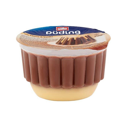 Шоколадов пудинг Мюлер 450г с ванилия
