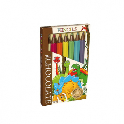 Шоколадови моливи 100г Динозаври