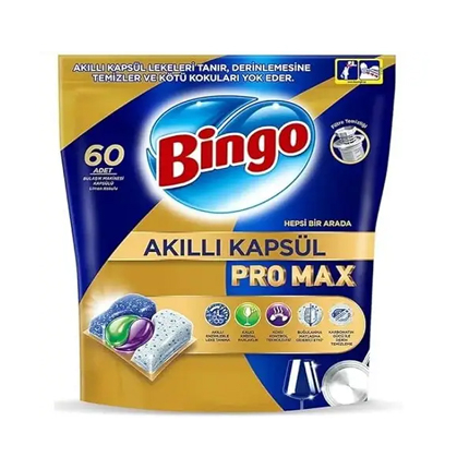 Капсули за съдомиялна Бинго 60бр Про Макс Капсули за съдомиялна Бинго 60бр Про Макс