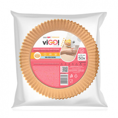 Хартия за печене Виго 24см 50бр За еър фрайър
