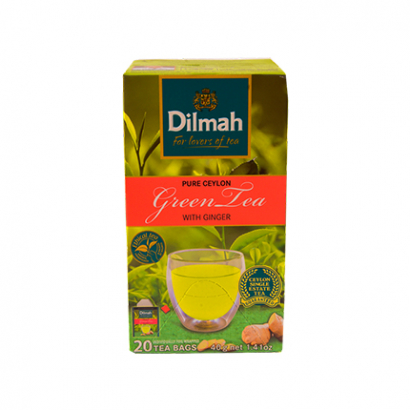 Зелен чай Дилма 20бр Цейлонски с джинджифил
