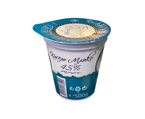 Кисело мляко Братя Пееви 4,5% 500г Кисело мляко Братя Пееви 4,5% 500г