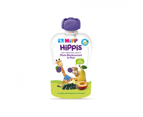 Био плодова закуска Хип 100г Слива, касис, круша Био плодова закуска Хип 100г Слива, касис, круша