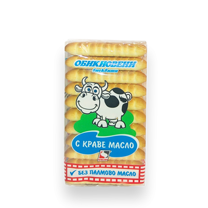 Обикновени бисквити Кристал 130г Краве масло