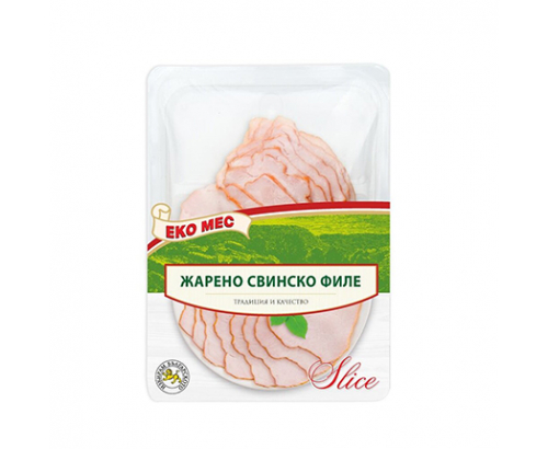 Жарено свинско филе Еко мес Е 130г Слайс Жарено свинско филе Еко мес Е 130г Слайс