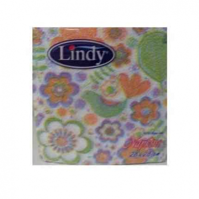 Салфетки Линди 60бр Цветни