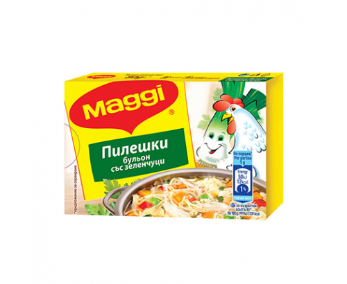 Бульон Маги 80г Пилешки със зеленчуци Бульон Маги 80г Пилешки със зеленчуци