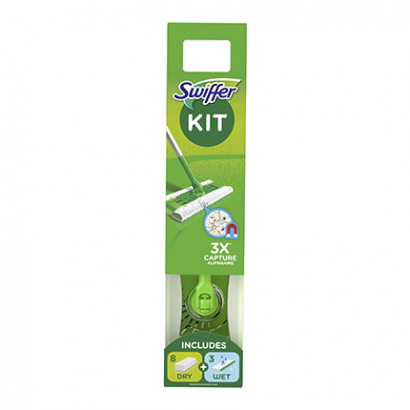 Моп Суифър + 8бр сухи кърпи + 3бр влажни кърпи