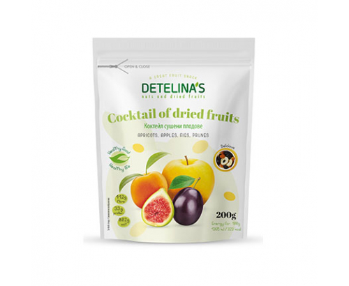 Коктейл сушени плодове Детелина 200г Коктейл сушени плодове Детелина 200г