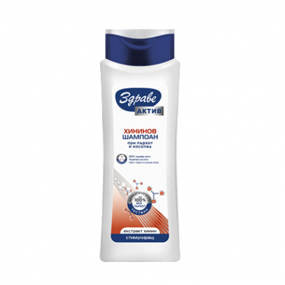 Шампоан Здраве Актив 390мл Хинин